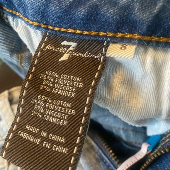 Kids Size 8, 7 for all mankind Jeans.  Barely worn - Picture 2 of 5